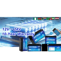 עיצוב מלוטש 12.8V 150AH סוללות ליתיום